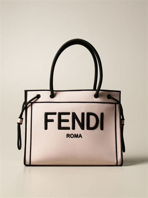 tuta fendi rosa|Fendi canvas bag.